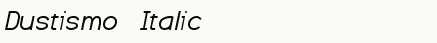 font шрифт Dustismo  Italic