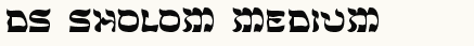 font шрифт DS Sholom Medium