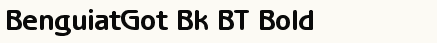 font шрифт Benguiat Gothic Bold BT
