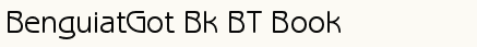 font шрифт Benguiat Gothic Book BT
