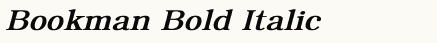 font шрифт Bookman Bold Italic
