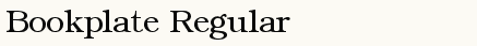 font шрифт Bookplate Regular