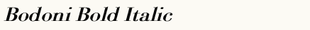 font шрифт Bodoni Bold Italic