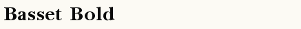 font шрифт Basset Bold