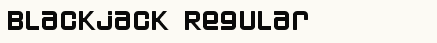 font шрифт Blackjack