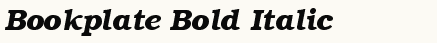 font шрифт Bookplate Bold Italic
