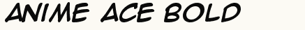font шрифт Anime Ace Bold