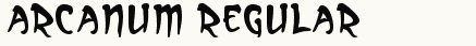 font шрифт Arcanum