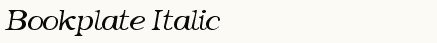 font шрифт Bookplate Italic