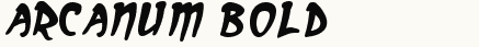 font шрифт Arcanum Bold