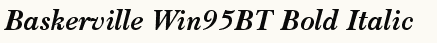 font шрифт Baskerville Bold It Win95BT