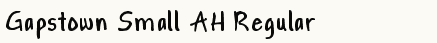 font шрифт Gapstown Small AH