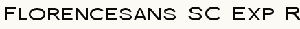 font шрифт Florencesans SC Exp