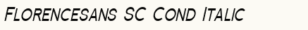 font шрифт Florencesans SC Cond Italic