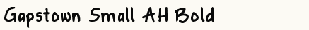 font шрифт Gapstown Small AH Bold