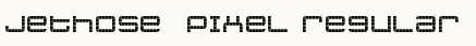 font шрифт jethose  PIXEL