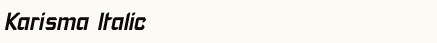 font шрифт Karisma Italic