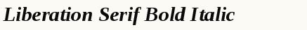 font шрифт Liberation Serif Bold Italic