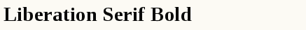 font шрифт Liberation Serif Bold