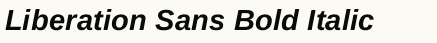font шрифт Liberation Sans Bold Italic