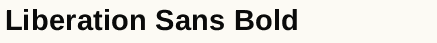 font шрифт Liberation Sans Bold