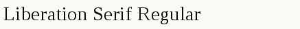 font шрифт Liberation Serif