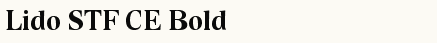 font шрифт Lido STF CE Bold