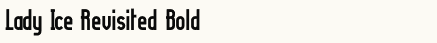 font шрифт Lady Ice Revisited Bold