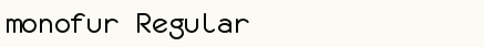 font шрифт monofur