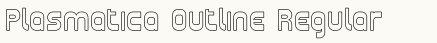 font шрифт Plasmatica Outline