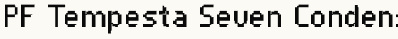 font шрифт PF Tempesta Seven Condensed
