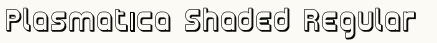 font шрифт Plasmatica Shaded