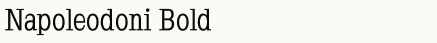 font шрифт Napoleodoni-Bold