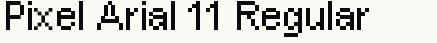 font шрифт Pixel Arial 11