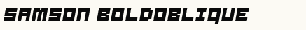 font шрифт Samson BoldOblique