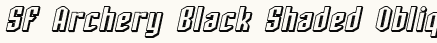 font шрифт SF Archery Black Shaded Oblique