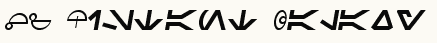 font шрифт SF Distant Galaxy Symbols Italic