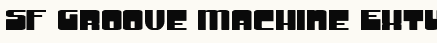 font шрифт SF Groove Machine ExtUpright