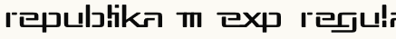 font шрифт Republika III Exp
