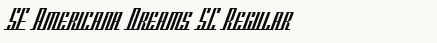 font шрифт SF Americana Dreams SC