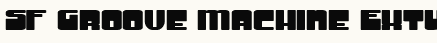 font шрифт SF Groove Machine ExtUpright Bold