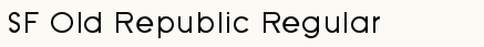 font шрифт SF Old Republic
