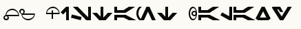 font шрифт SF Distant Galaxy Symbols