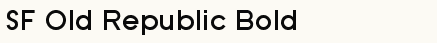 font шрифт SF Old Republic Bold