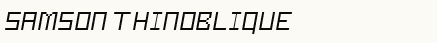 font шрифт Samson ThinOblique