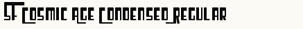 font шрифт SF Cosmic Age Condensed