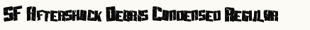 font шрифт SF Aftershock Debris Condensed