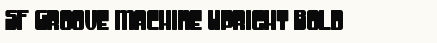 font шрифт SF Groove Machine Upright Bold