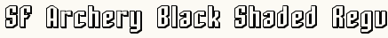 font шрифт SF Archery Black Shaded