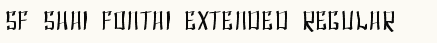 font шрифт SF Shai Fontai Extended